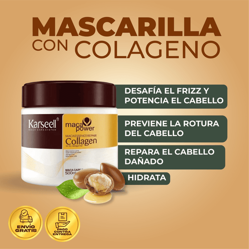 Karseell Máscara de Colágeno: Hidratación Extrema y Revitalización Capilar